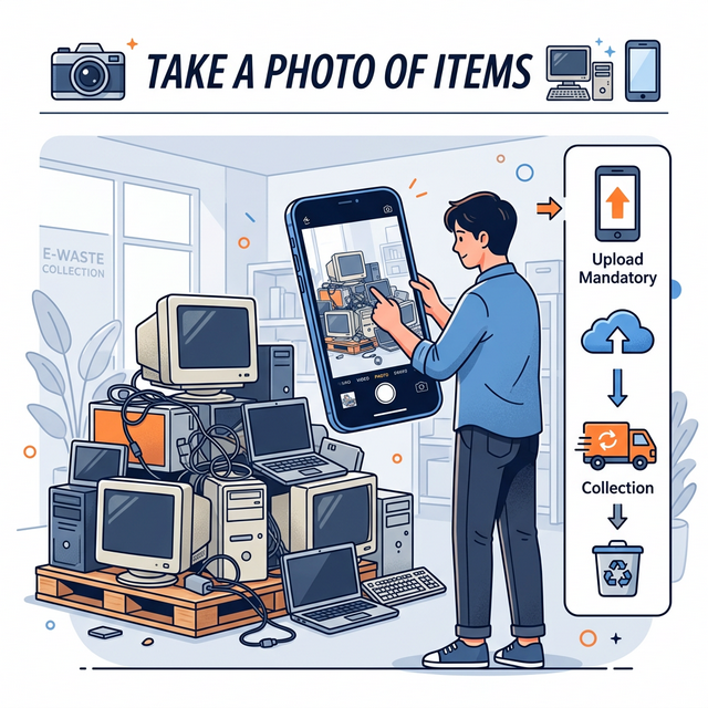 수거 물품 사진 촬영 방법